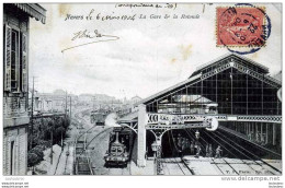 58 NEVERS LA GARE ET LA ROTONDE AVEC TRAIN EN GARE  EDIT V.P. PARIS N°10 - Nevers