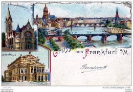 GRUSS AUS FRANKFURT OU FRANCFORT VOYAGEE 1902 - Frankfurt A. Main