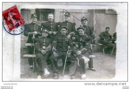 CARTE PHOTO ECRITE DE NANCY LE  12/10/1907 REGIMENT N°24 ? - Régiments