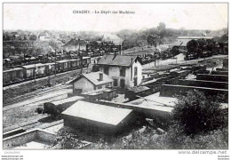 71 CHAGNY LE DEPOT DES MACHINES VOYAGEE 1924 - Chagny