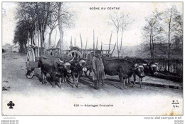 87 SCENE DU CENTRE ATTELAGES LIMOUSINS - Equipos