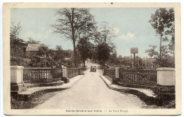 CPA Sépia Et Bleu Non écrite * SAINT SÉVÈRE Sur INDRE Le Pont Rouge ( Voiture Au Fond ) Edition Amichaud - Autres & Non Classés