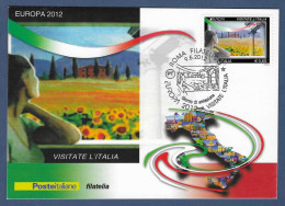 Italien / Italia  2012  Mi.Nr. 3536 , EUROPA CEPT Visite / Besuche - Maximum Card - ROMA Filatelico 9.5.2012 - 2012