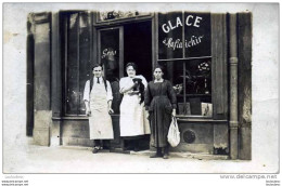 CARTE PHOTO NON IDENTIFIEE DEVANTURE GLACE A RAFRAICHIR ? - To Identify