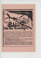 "Public On Te Trompe" Victor Hugo Balzac...service à Café P. Adam Annonce Aout 1902 Publicité D'hier Et D'aujourd'hui - Publicité