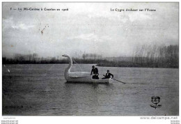 89 COURLON LA MI-CAREME  EN 1906 LE CYGNE EVOLUANT SUR L'YONNE COLL P.R. - Autres & Non Classés