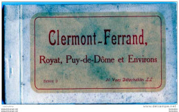 63 CLERMONT FERRAND  ROYAT ET ENVIRONS CARNET DE 20 VUES DETACHABLES - Clermont Ferrand