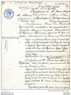 CONTRAT DE MARIAGE 16 PAGES 1925 ENTRE MR HENRI TRINQUET CHEVALIER DE LA LEGION D'HONNEUR ET MLLE  DE NOIRET - Zonder Classificatie