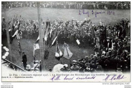 63 LE PUY CONCOURS REGIONAL 1903 LA DISTRIBUTION DES RECOMPENSES AUX SOCIETES MUSICALES - Autres & Non Classés