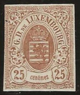 Luxembourg  .  Y&T   .   8   (2 Scans)    .    (*)    .    Neuf Sans Gomme - 1859-1880 Armoiries
