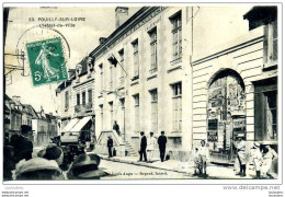 58 POUILLY SUR LOIRE L'HOTEL DE VILLE CLICHE L. AUGU VOYAGEE 1911 - Pouilly Sur Loire