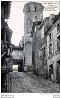 32 CAZAUBON CLOCHER DE L'ANCIENNE EGLISE ET VIEILLE RUE ANIMEE  EDIT A AUCH - Andere & Zonder Classificatie