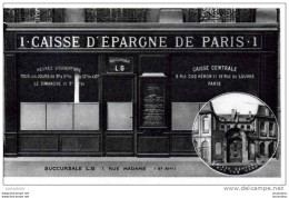 75 PARIS CAISSE D'EPARGNE SUCCURSALE 1 RUE MADAME EDIT PRINTEL - Arrondissement: 06