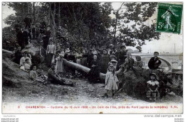 94 CHARENTON CYCLONE 1908 UN COIN DE L'ILE APRES LA TEMPETE EDIT E.M. - Charenton Le Pont