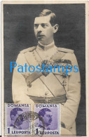 228766 ROMANIA ROYALTY KING CIRCULATED TO STAVELOT POSTAL POSTCARD - Roumanie