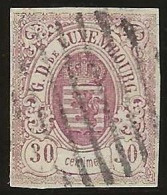 Luxembourg  .  Y&T   .   9  (2 Scans)    .  .   1859-63    O   .    Oblitéré - 1859-1880 Coat Of Arms