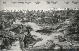 11357718 Toedi Vogelschau Luzern Titlis Urirotstock Bristenstock Rigi Kulm Toedi - Autres & Non Classés