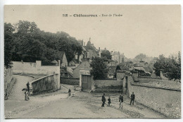 CPA Non écrite * CHATEAUROUX Rue De L'Indre ( Animée - Bains Du Paradis ) Editeur Th. G. - Chateauroux