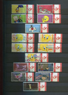 Belgie Duostamps Looney Tunes Bugs Bunny Tweety 15gestempeld Gepersonaliseerde Zegels (staat Zie Scan)  Strips Comics BD - Usados