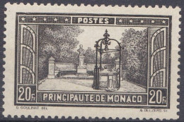 Monaco 1933 -1937 N° 134 MH * Bâtiments - Neufs