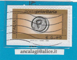 USATI ITALIA POSTA PRIORITARIA 2005 - Ref.1443  "8^ Emissione" 1 Val. Da € 0,80 - - 2001-10: Afgestempeld