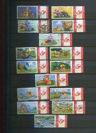 Belgie Duostamps Disney Winnie The Pooh 15 X Gestempeld Gepersonaliseerde Zegels (staat Zie Scan)  Strips Comics BD - Usados