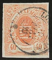 Luxembourg  .  Y&T   .   11  (2 Scans)   .   1859-63   .    O   .    Oblitéré - 1859-1880 Coat Of Arms