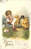 Ostern - Chicken - Kind - Pâques