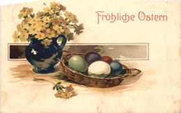 Ostern - Blumen - Eier - Pâques