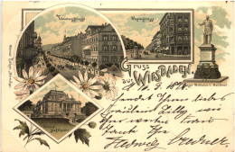 Gruss Aus Wiesbaden -Litho - Wiesbaden