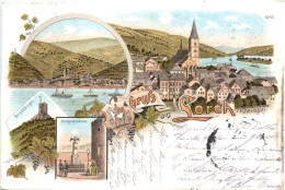 Gruss Aus Lorch Am Rhein - Litho - Andere & Zonder Classificatie