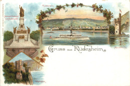 Gruss Aus Rüdesheim - Litho - Ruedesheim A. Rh.