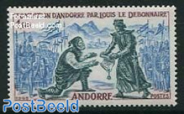 Andorra, French Post 1963 1F, Stamp Out Of Set, Mint NH, History - Knights - Nuevos