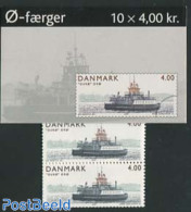 Denmark 2001 Ships Booklet, Mint NH, Transport - Stamp Booklets - Ships And Boats - Ongebruikt