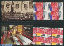 Denmark 1998 Labour Organisations 2 Booklets, Mint NH, Various - Stamp Booklets - Union - Unused Stamps