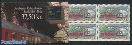 Denmark 1997 Copenhagen-Roskilde Railway Booklet, Mint NH, Transport - Stamp Booklets - Railways - Neufs