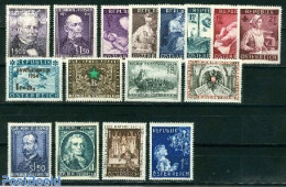 Austria 1954 Yearset 1954, Complete, 16v, Mint NH, Various - Yearsets (by Country) - Unused Stamps