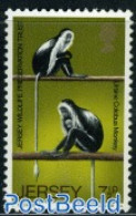 Jersey 1971 7.5p, Stamp Out Of Set, Mint NH, Nature - Monkeys - Jersey