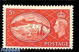 Great Britain 1951 5sh, Stamp Out Of Set, Unused (hinged), Transport - Various - Ships And Boats - Lighthouses & Safet.. - Nuevos