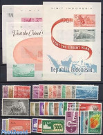 Indonesia 1961 Yearset 1961 (36v+4s/s), Mint NH, Various - Yearsets (by Country) - Non Classés