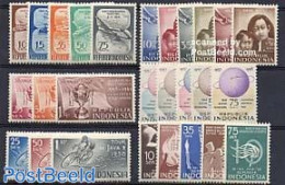 Indonesia 1958 Yearset 1958 (27v), Mint NH, Various - Yearsets (by Country) - Ohne Zuordnung