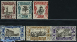 Italian Lybia 1928 Tripoli, Tripoli Fair 6v, Mint NH, Nature - Camels - Trees & Forests - Water, Dams & Falls - Rotary, Lions Club