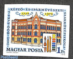 Hungary 1978 200 Years Art School 1v Imperforated, Mint NH, Science - Education - Unused Stamps