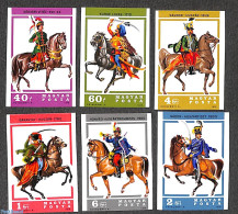 Hungary 1978 Uniforms 6v Imperforated, Mint NH, Nature - Various - Horses - Uniforms - Ongebruikt