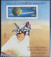 Chile 1985 Halleys Comet S/s, Imperforated, Mint NH, Science - Transport - Astronomy - Space Exploration - Halley's Co.. - Astrologia