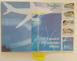 FOLDER PIONIERI AVIAZIONE ITALIA FACCIALE 30 (FLD203 - Paquetes De Presentación