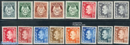 Norway 1950 Definitives 16v, Mint NH - Nuevos