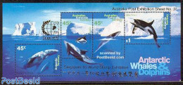 Australian Antarctic Territory 1995 Singapore 95 S/s, Mint NH, Nature - Sea Mammals - Philately - Otros & Sin Clasificación