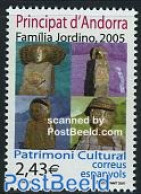 Andorra, Spanish Post 2007 Cultural Heritage 1v, Mint NH, Art - Sculpture - Neufs