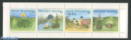 Belgium 1994 Flowers 4v In Booklet, Mint NH, Nature - Various - Flowers & Plants - Frogs & Toads - Stamp Booklets - Li.. - Unused Stamps